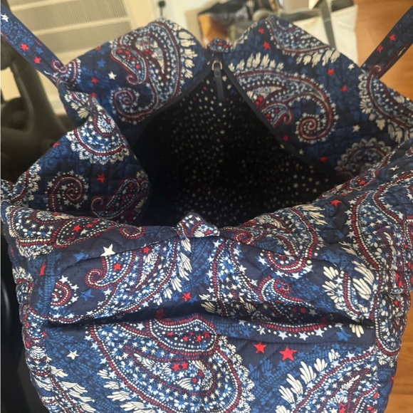 Vera Bradley Navy Paisley Tote - Picture 4 of 6